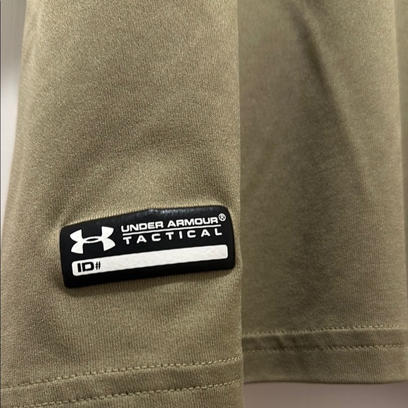 2/$20 Under Armour TACTICAL Olive Green Mission BBQ Men's Shirt Sleeve Shirt 3XL - Picture 4 of 5
